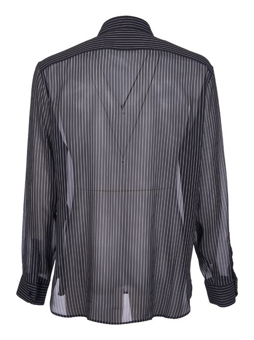 CAMICIA IN GEORGETTE DI SETA GESSATO SAINT LAURENT | 646850Y6H371095